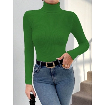 Başıkçı yaka dar kesim kaşkorse kazak yeşil w3103