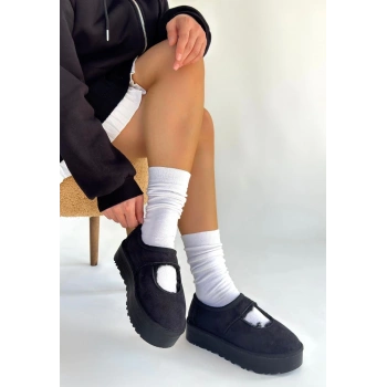 Carren Siyah Süet Bot