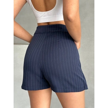 Çizgili şort etek
