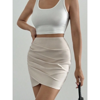 Drapeli mini etek s24771