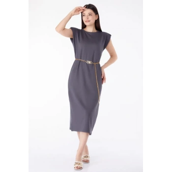 Jile elbise antrasit