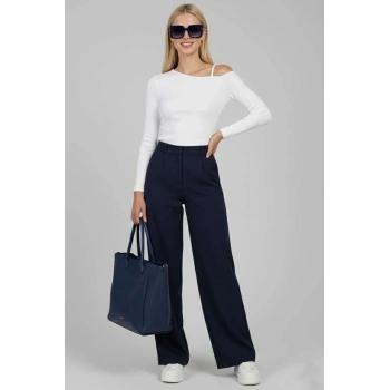 Tek Omuz İpli Bluz Beyaz T4328