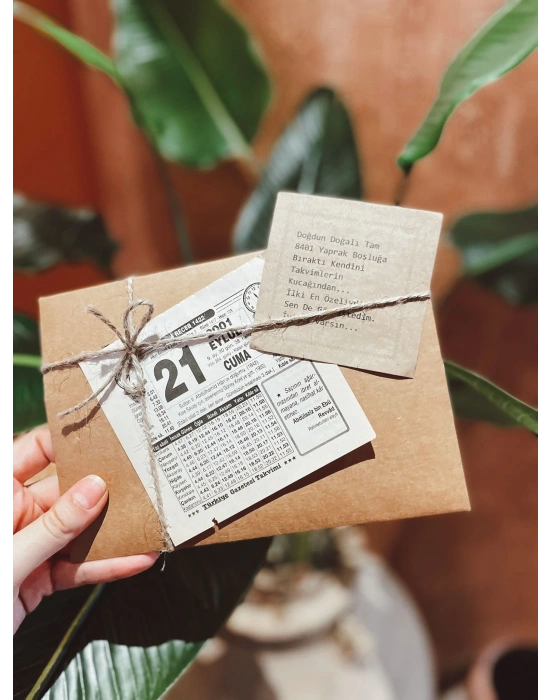 Nostalji Zarf & Takvim Yaprağı - Doğum Günü Hediyesi