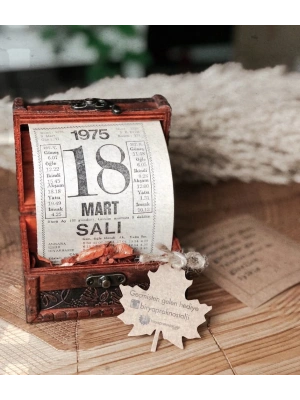 Nostalji Sandık & Takvim Yaprağı - Doğum Günü Hediyesi