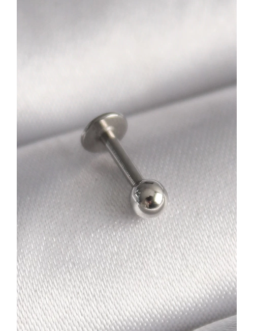 316L Çelik Gümüş Renk Topçuk Piercing