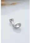 925 Ayar Güneş Motifli Minimal Tragus Piercing