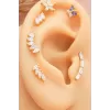 925 Ayar Baget Taşlı Minimal Tragus Piercing