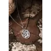 925 Ayar Gümüş Oval Allah Yazılı Kolye