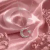 925 Ayar Gümüş Ay yıldız Kolye