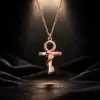 925 Ayar Gümüş Ankh - Oroborus Unısex Kolye