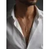 925 Ayar Gümüş Kara Hüküm Kafatası Kılıç Kolye