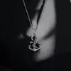 925 Ayar Gümüş Unisex Çapa Kolye