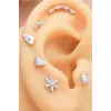 925 Ayar Taşlı Minimal Tragus Piercing
