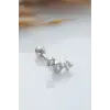 925 Ayar Taşlı Minimal Tragus Piercing