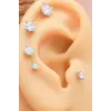 925 Ayar Tek Taş Modeli Minimal Tragus Piercing