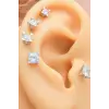 925 Ayar Tek Taş Modeli Minimal Tragus Piercing