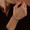 Gümüş 925 Ayar Şık Kelepçe Bileklik - Silver