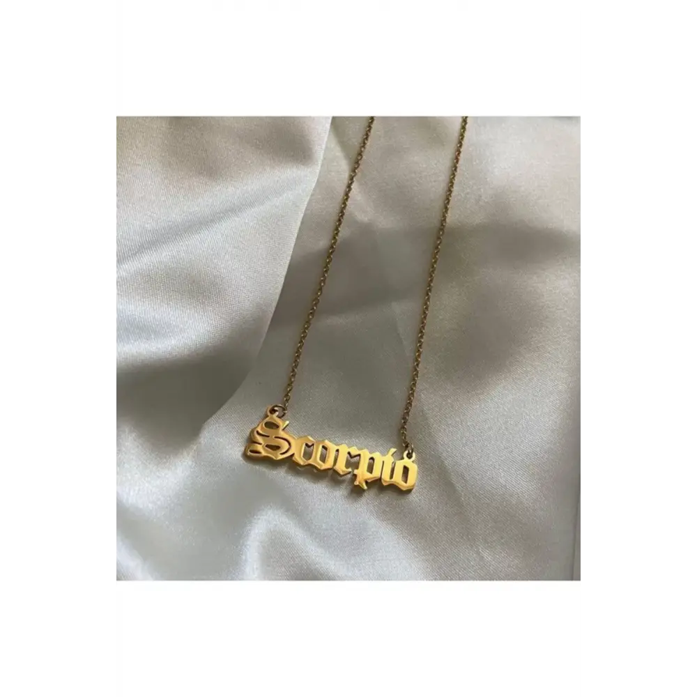 925 Ayar Gümüş Akrep Burcu Scorpio Kolye