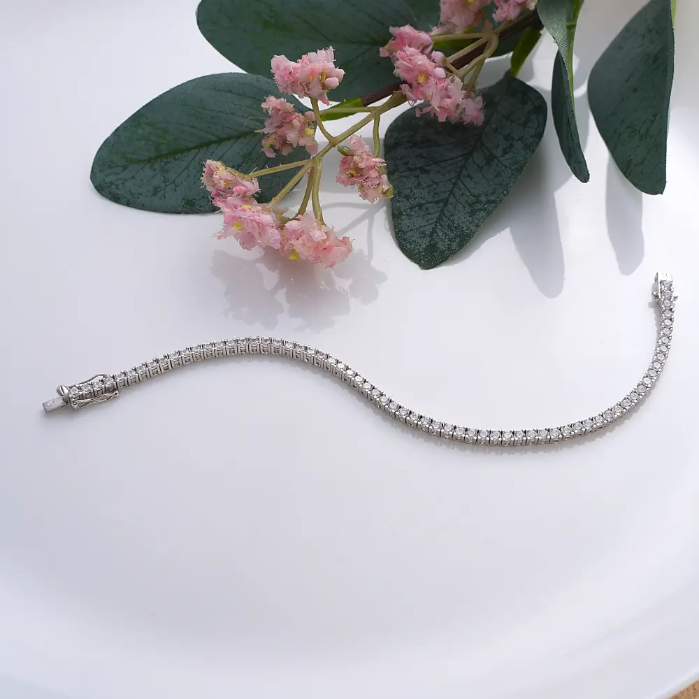 925 AYAR 3 MM GÜMÜŞ SU YOLU BİLEKLİK