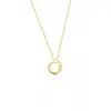 925 Ayar Gümüş Halka Kolye - Gold