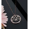 925 Ayar Gümüş Lotus Çiçeği Kolye