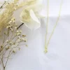 925 Ayar Gümüş Minimal Zirkon Taşlı Hac Kolye