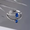 925 Ayar Ayarlanabilir Gümüş Baget Yüzük Silver