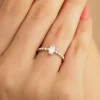 925 Ayar Ayarlanabilir Gümüş Baget Yüzük Silver
