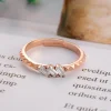 925 Ayar Baget Zirkon Taş Ayarlanabilir GümüşYüzük Rose