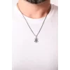 925 Ayar Dümenli Gemi Çapası Erkek Kolye Silver