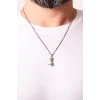 925 Ayar Gümüş Baykuş Figürlü Erkek Kolye Silver