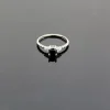 925 Ayar Gümüş Modern Zirkon Taşlı Kadın Yüzük - Silver