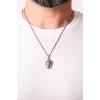 925 Ayar Gümüş Zeus Figürlü Kolye Silver