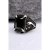 925 Ayar Gümüş Zirkon Taşlı Kılıç Motifli Erkek Yüzük Silver