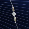 925 Ayar Zirkon Taşlı Elips Bileklik Silver