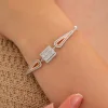 925 Ayar Zirkon Taşlı Gümüş Bileklik Silver