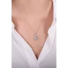 925 Ayar Zirkon Taşlı Kolye