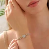 925 Ayar Zirkon Taşlı Şık Gümüş Bileklik Silver