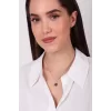 925 Ayar Zirkon Taşlı Şık Kolye