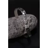 Gümüş 925 Ayar Motifli Kelepçe Bileklik - Silver