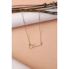 Kişiye Özel İsimli 925 Ayar Gümüş Kadın Kolye - Rose