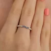 Zirkon Taş 925 Ayar Ayarlanabilir Gümüş Yüzük Silver