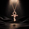 925 Ayar Gümüş Ankh - Oroborus Unısex Kolye