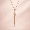 925 Ayar Gümüş Aether Blade Modern Unisex Kolye