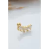925 Ayar Baget Taşlı Minimal Tragus Piercing