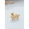 925 Ayar Baget Taşlı Minimal Tragus Piercing