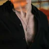 925 Ayar Gümüş Ankh - Oroborus Unısex Kolye