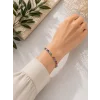 925 Ayar Gümüş Mix Zirkon Taşlı Kare Tasarım Bileklik
