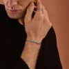 925 Ayar Gümüş Şövalye Maskesi Unisex Kelepçe Bileklik