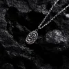 925 Ayar Gümüş Spiral Sonsuzluk Unısex Kolye